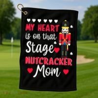 Christmas Nutcracker Mom Love Ballet Dance Mom Golf Towel thumb 1