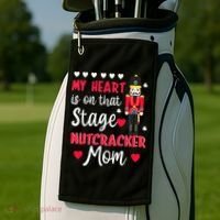 Christmas Nutcracker Mom Love Ballet Dance Mom Golf Towel thumb 2