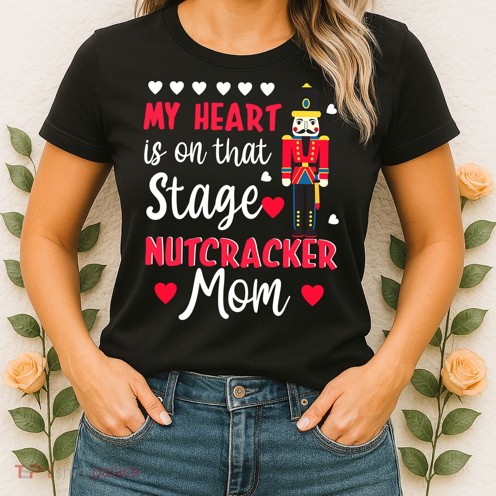 Christmas Nutcracker Mom Love Ballet Dance Mom Women's T-Shirt