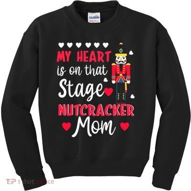 Christmas Nutcracker Mom Love Ballet Dance Mom Kids Sweatshirt