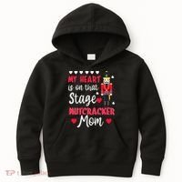 Christmas Nutcracker Mom Love Ballet Dance Mom Kids Hoodie thumb 0