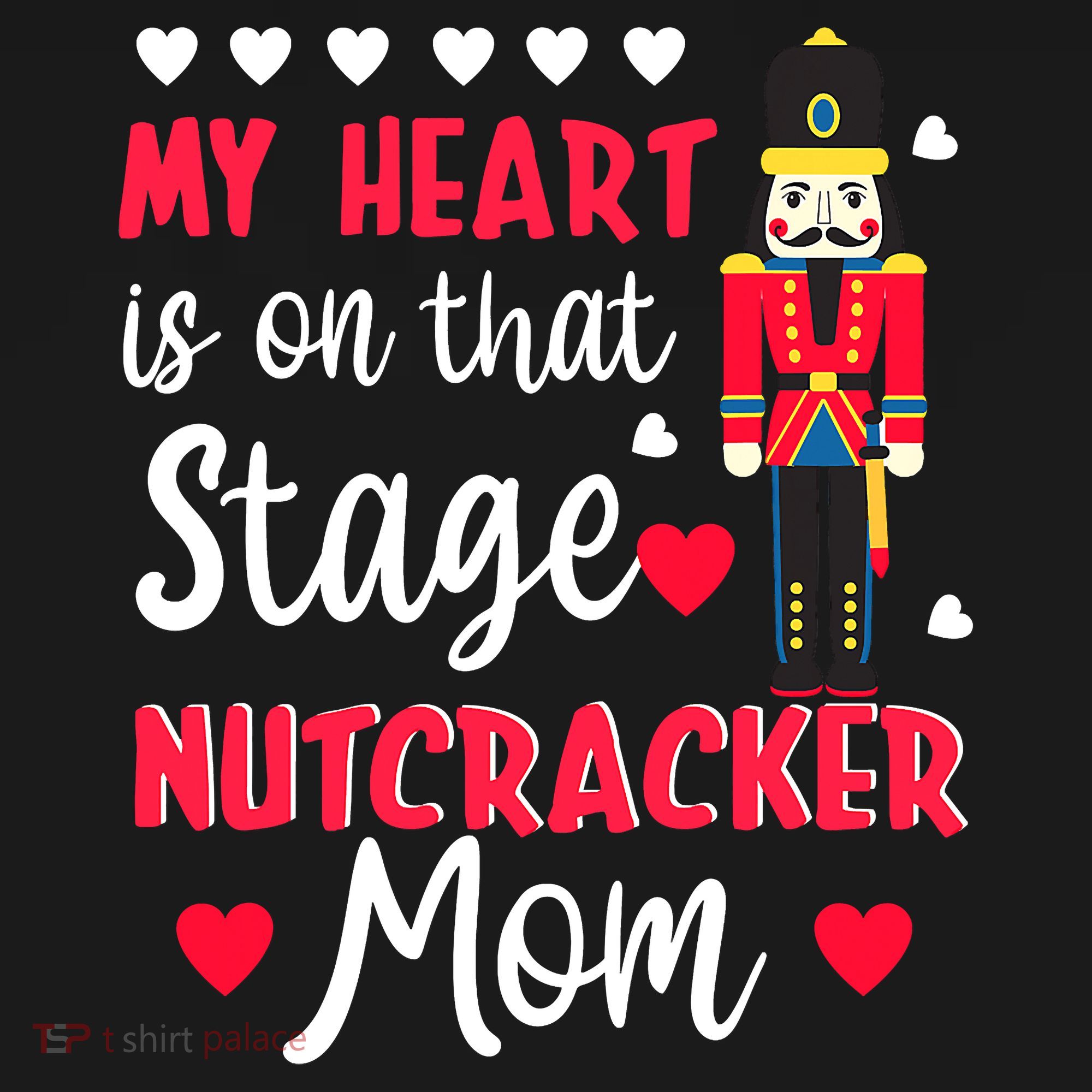 Christmas Nutcracker Mom Love Ballet Dance Mom Kids T-Shirt