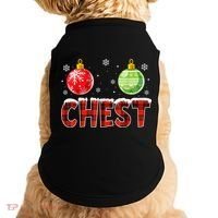 Chest Nuts Matching Chestnuts Funny Christmas Couples Chest Doggie Tank thumb 0