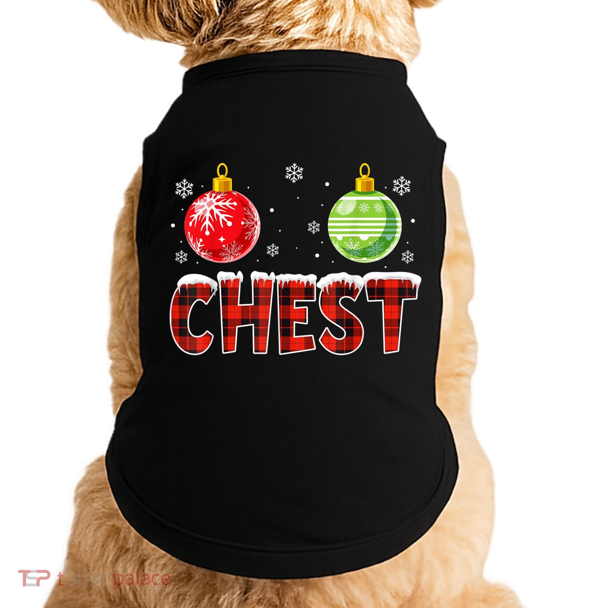 Chest Nuts Matching Chestnuts Funny Christmas Couples Chest Doggie Tank