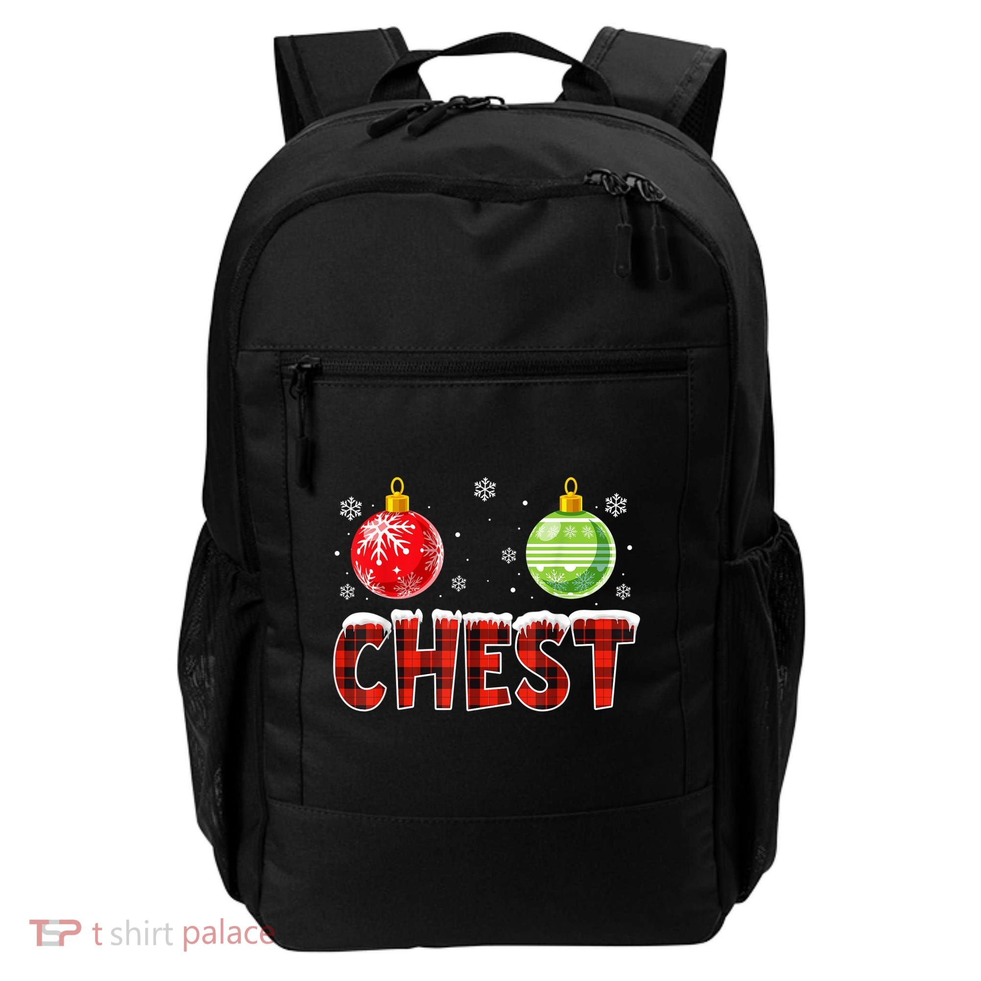 Chest Nuts Matching Chestnuts Funny Christmas Couples Chest Backpack