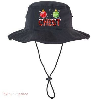 Chest Nuts Matching Chestnuts Funny Christmas Couples Chest Bucket Hat