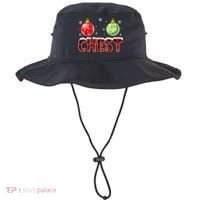 Chest Nuts Matching Chestnuts Funny Christmas Couples Chest Bucket Hat thumb 0