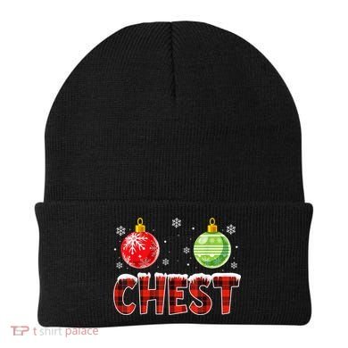 Chest Nuts Matching Chestnuts Funny Christmas Couples Chest Beanie