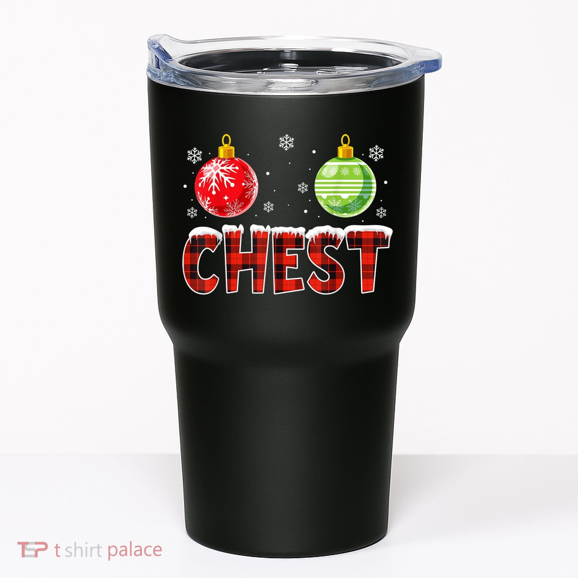 Chest Nuts Matching Chestnuts Funny Christmas Couples Chest Tumbler