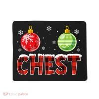 Chest Nuts Matching Chestnuts Funny Christmas Couples Chest Mousepad thumb 0