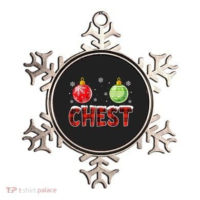 Chest Nuts Matching Chestnuts Funny Christmas Couples Chest Ornament