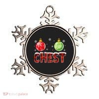 Chest Nuts Matching Chestnuts Funny Christmas Couples Chest Ornament thumb 0