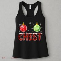 Chest Nuts Matching Chestnuts Funny Christmas Couples Chest Women's Tank Top thumb 3