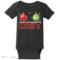 Chest Nuts Matching Chestnuts Funny Christmas Couples Chest Baby Bodysuit thumb 0