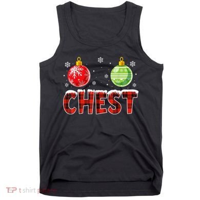 Chest Nuts Matching Chestnuts Funny Christmas Couples Chest Tank Top