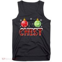 Chest Nuts Matching Chestnuts Funny Christmas Couples Chest Tank Top thumb 0