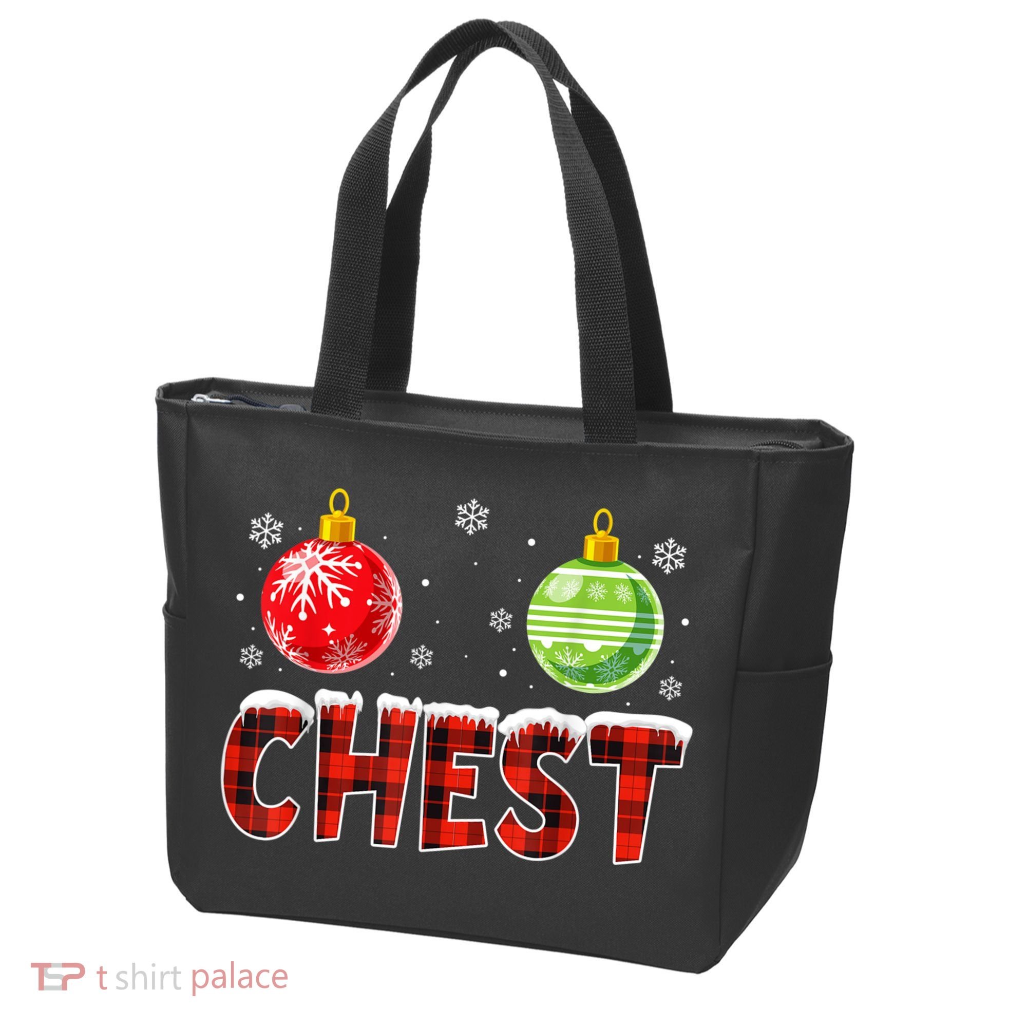 Chest Nuts Matching Chestnuts Funny Christmas Couples Chest Tote Bag
