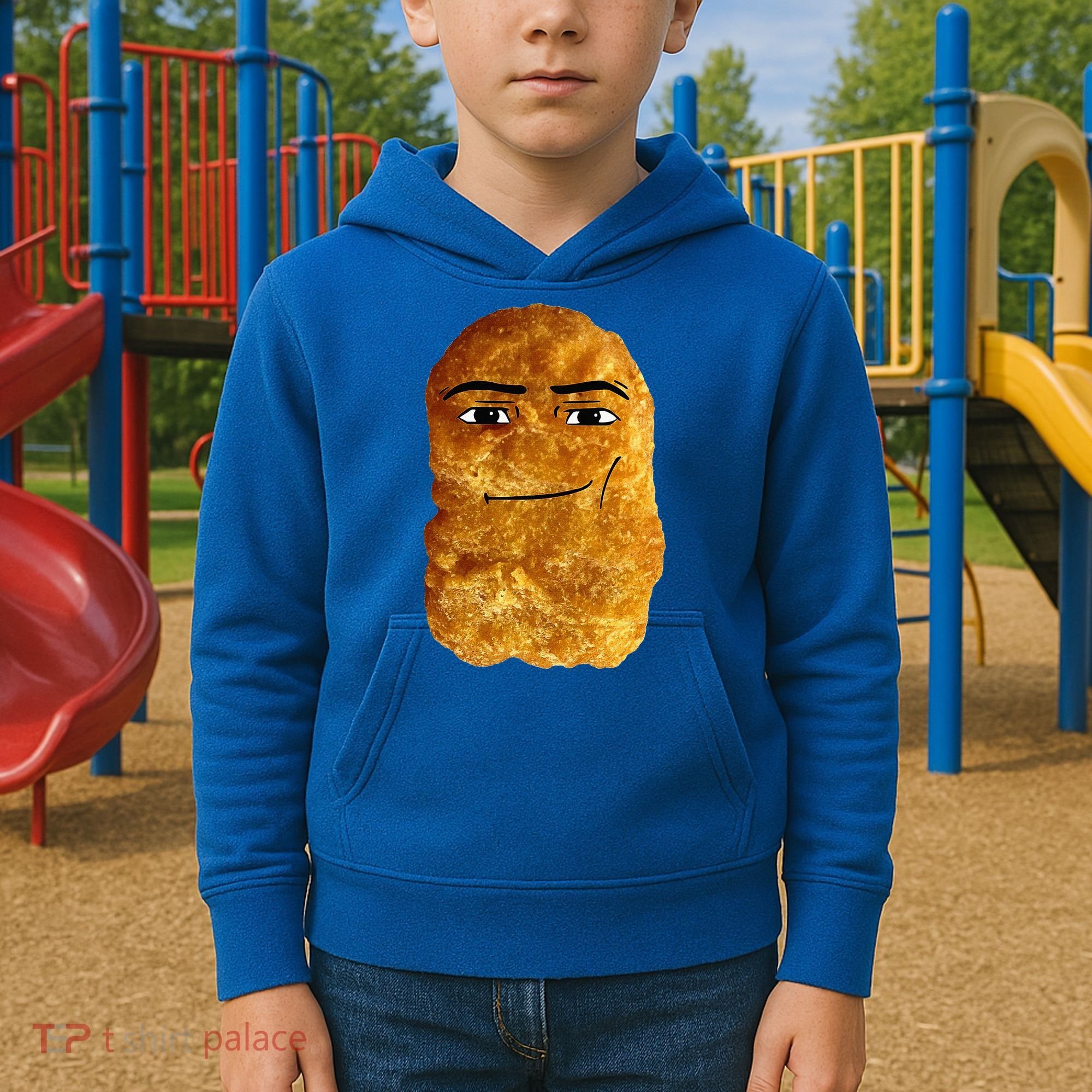 Chicken Nugget Meme Kids Hoodie