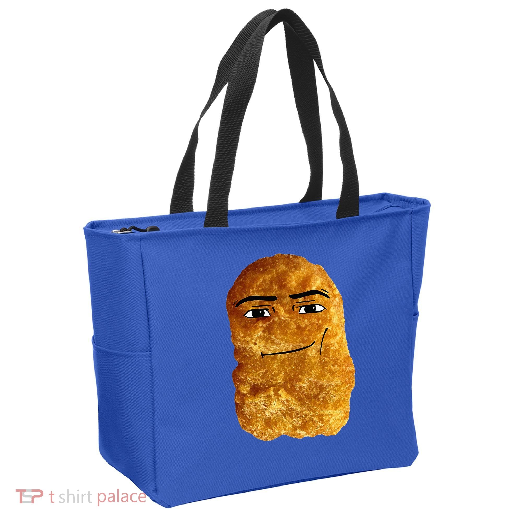 Chicken Nugget Meme Tote Bag