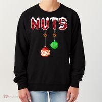 Chest Nuts Matching Christmas Pajamas For Couples Adults Women's Sweatshirt thumb 0