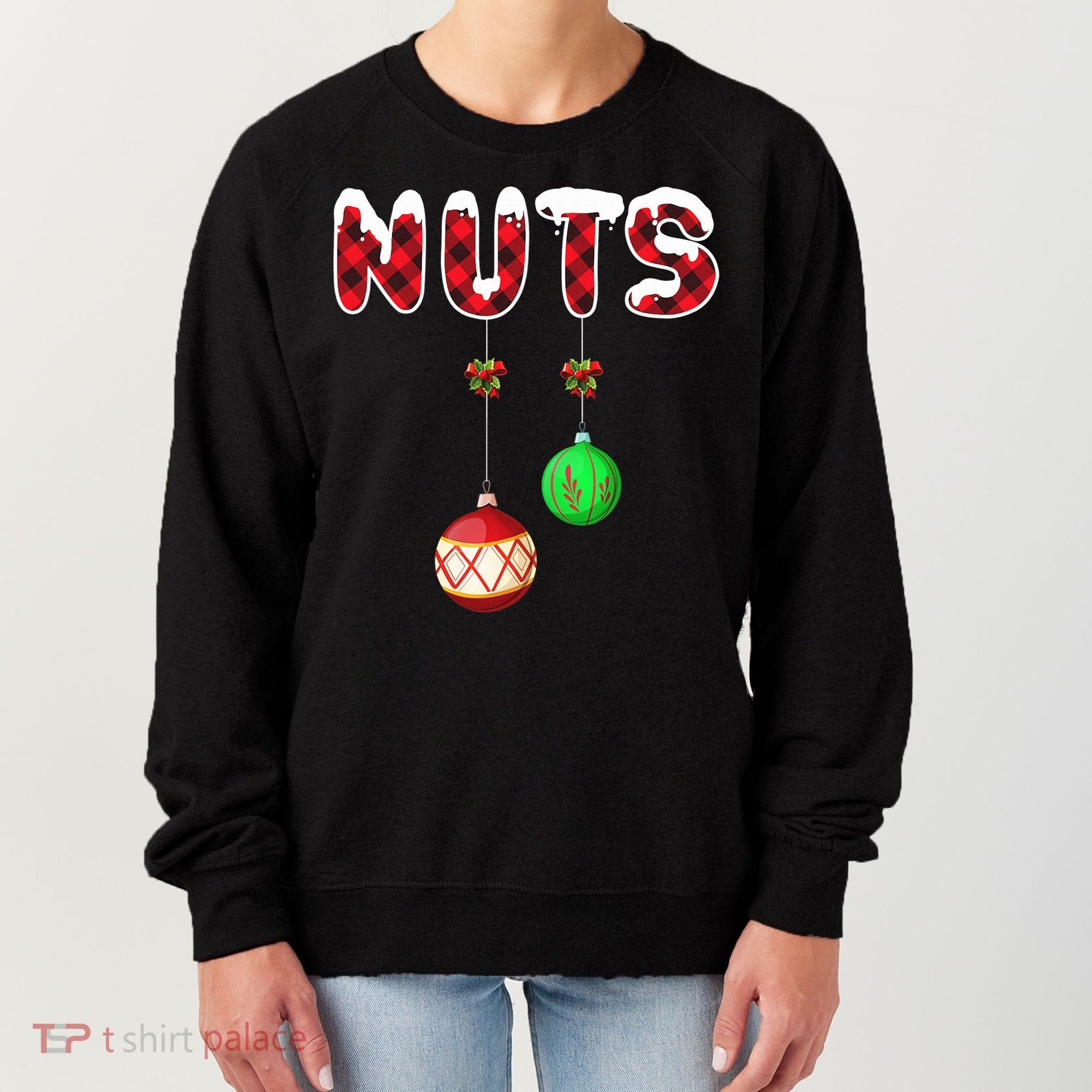 Chest Nuts Matching Christmas Pajamas For Couples Adults Women's Sweatshirt