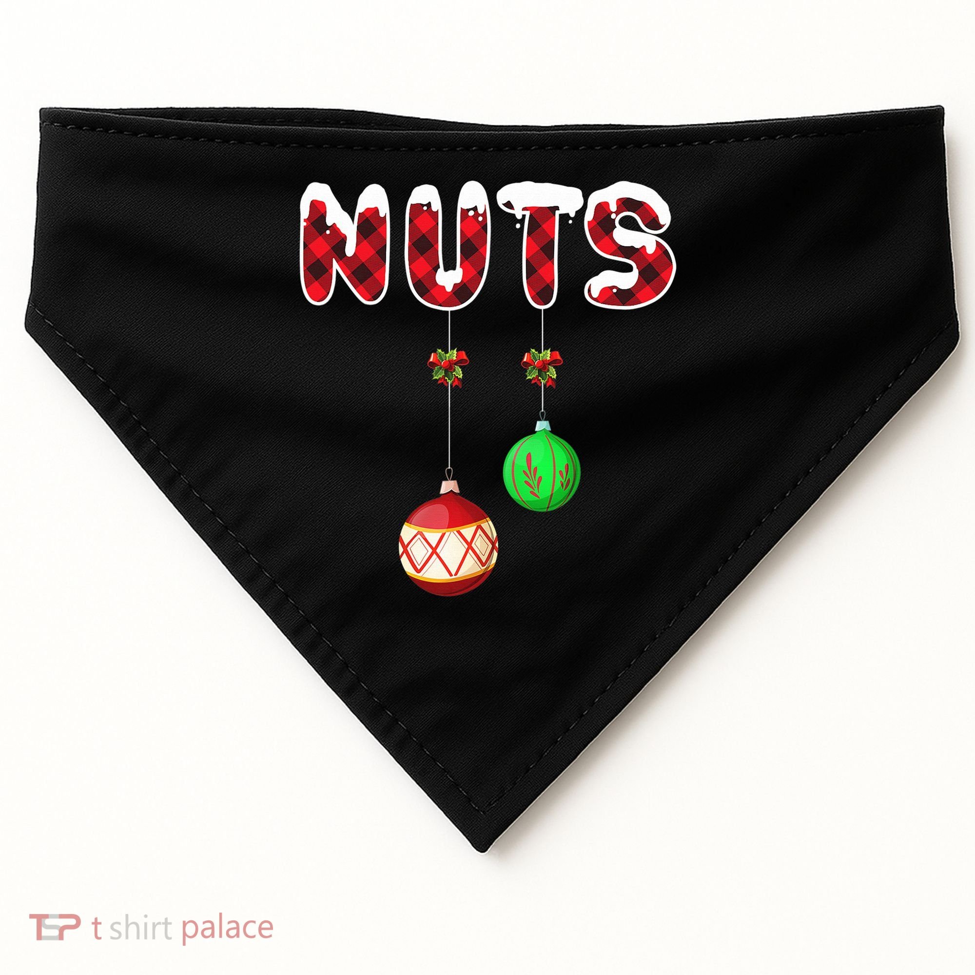 Chest Nuts Matching Christmas Pajamas For Couples Adults USA-Made Doggie Bandana