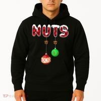Chest Nuts Matching Christmas Pajamas For Couples Adults Hoodie thumb 2