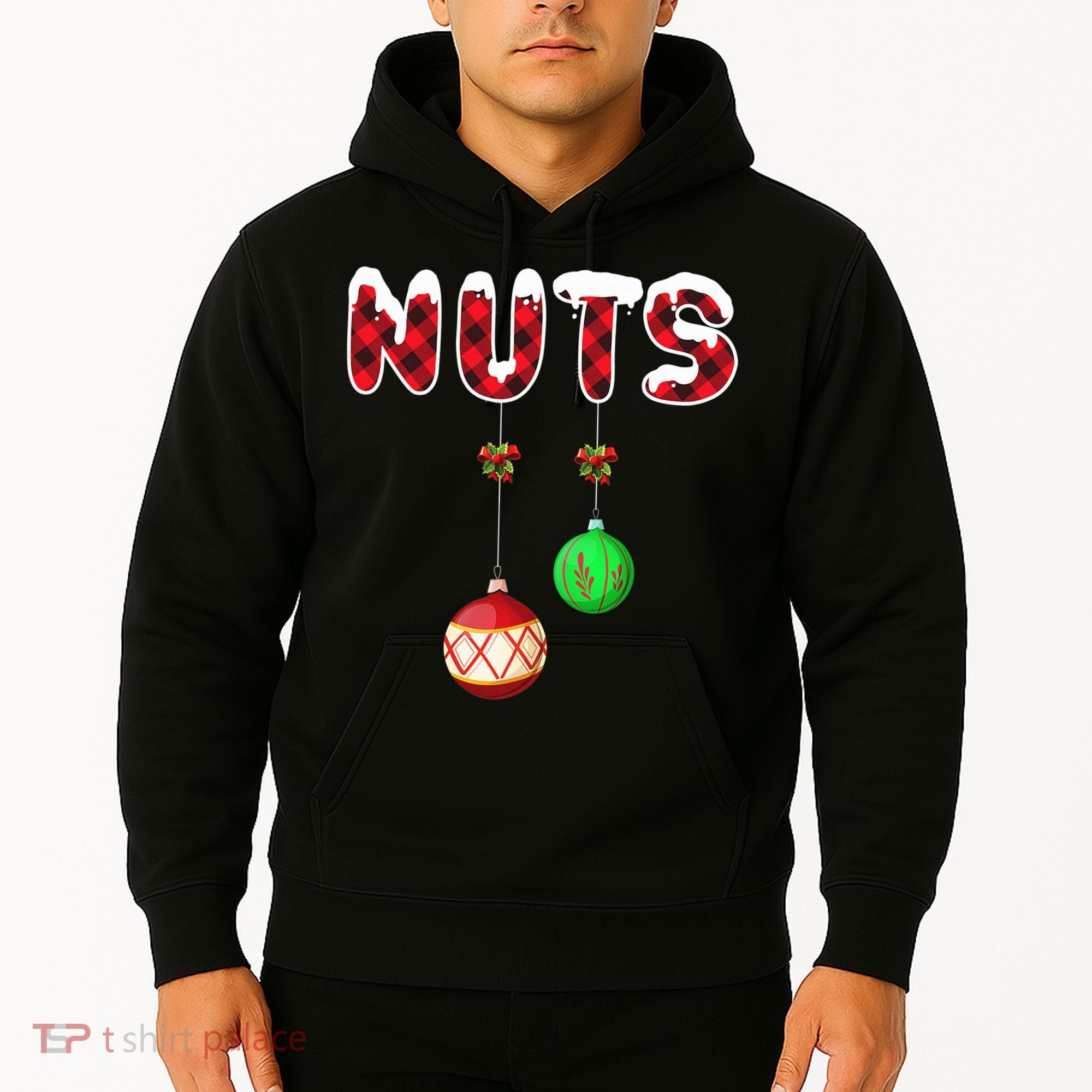 Chest Nuts Matching Christmas Pajamas For Couples Adults Hoodie