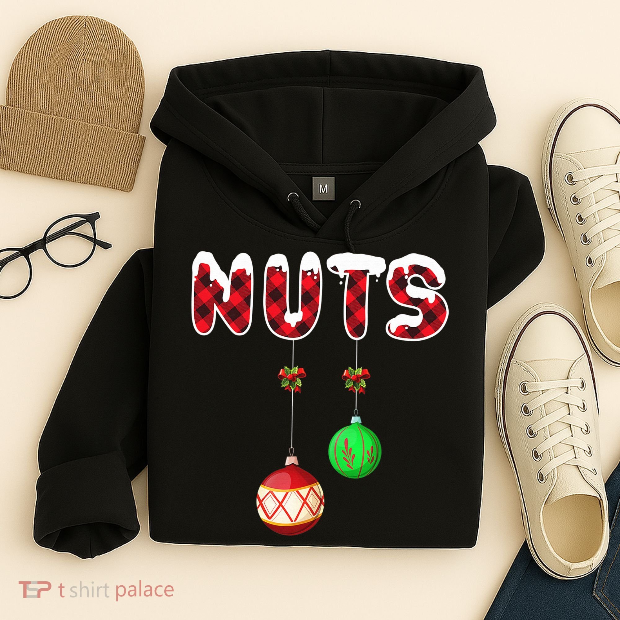 Chest Nuts Matching Christmas Pajamas For Couples Adults Hoodie