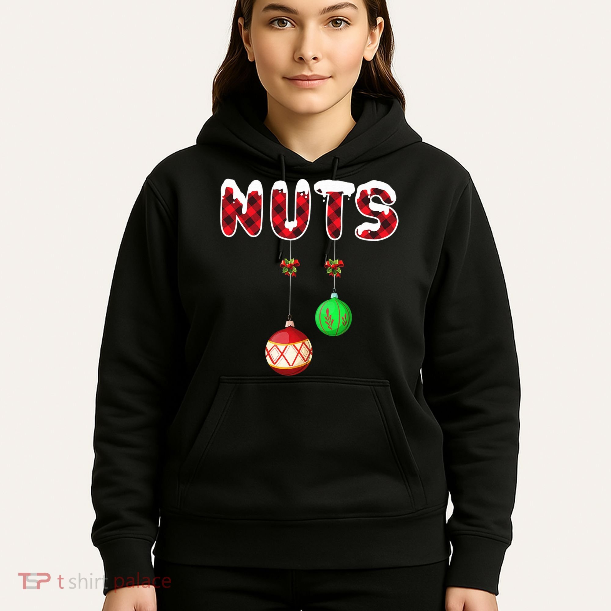 Chest Nuts Matching Christmas Pajamas For Couples Adults Hoodie