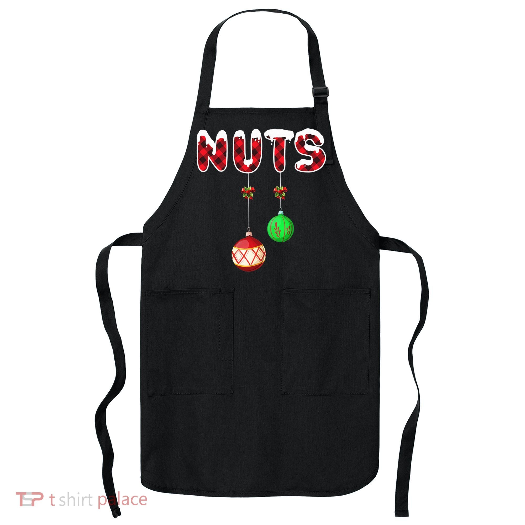 Chest Nuts Matching Christmas Pajamas For Couples Adults Apron