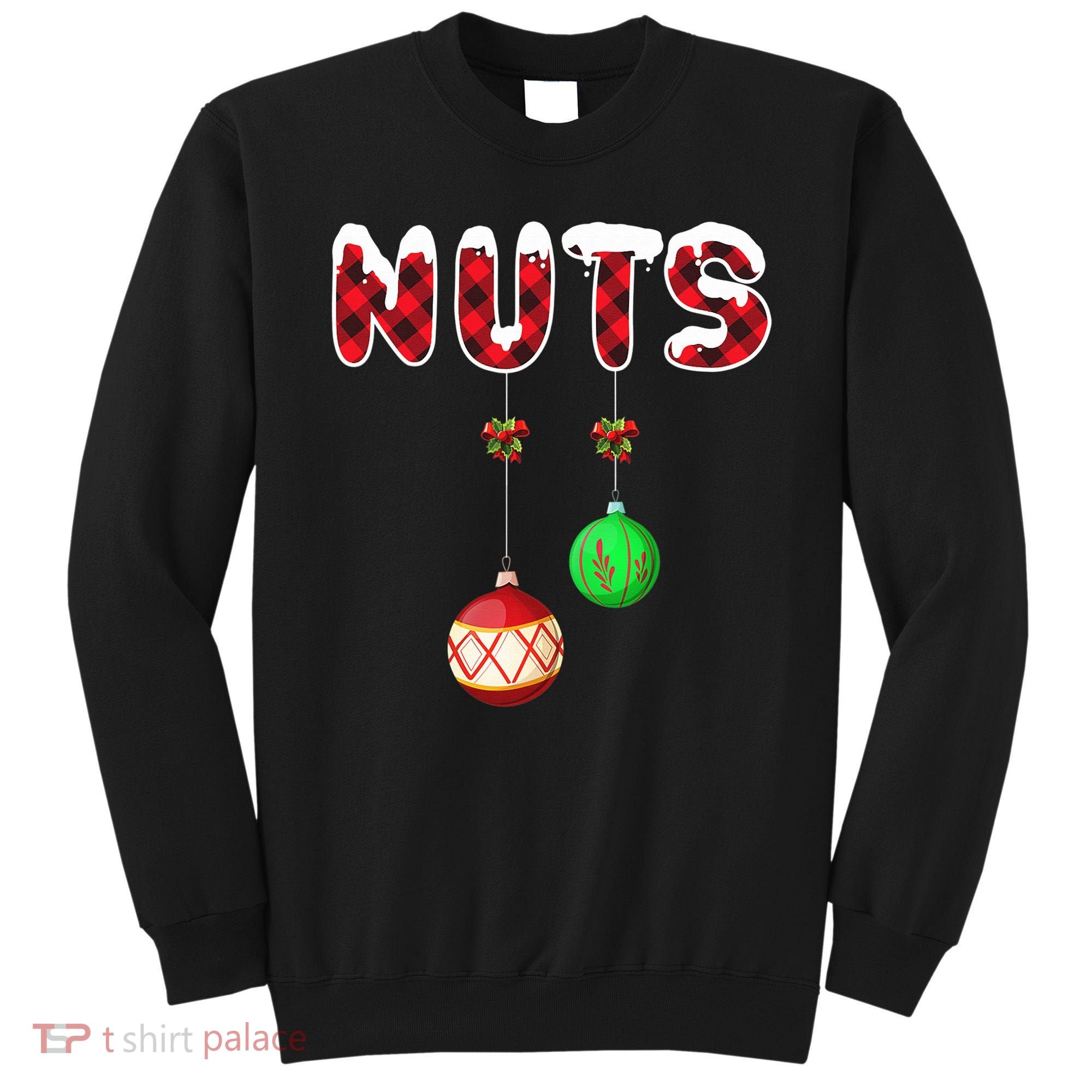 Chest Nuts Matching Christmas Pajamas For Couples Adults Sweatshirt