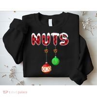Chest Nuts Matching Christmas Pajamas For Couples Adults Sweatshirt thumb 2