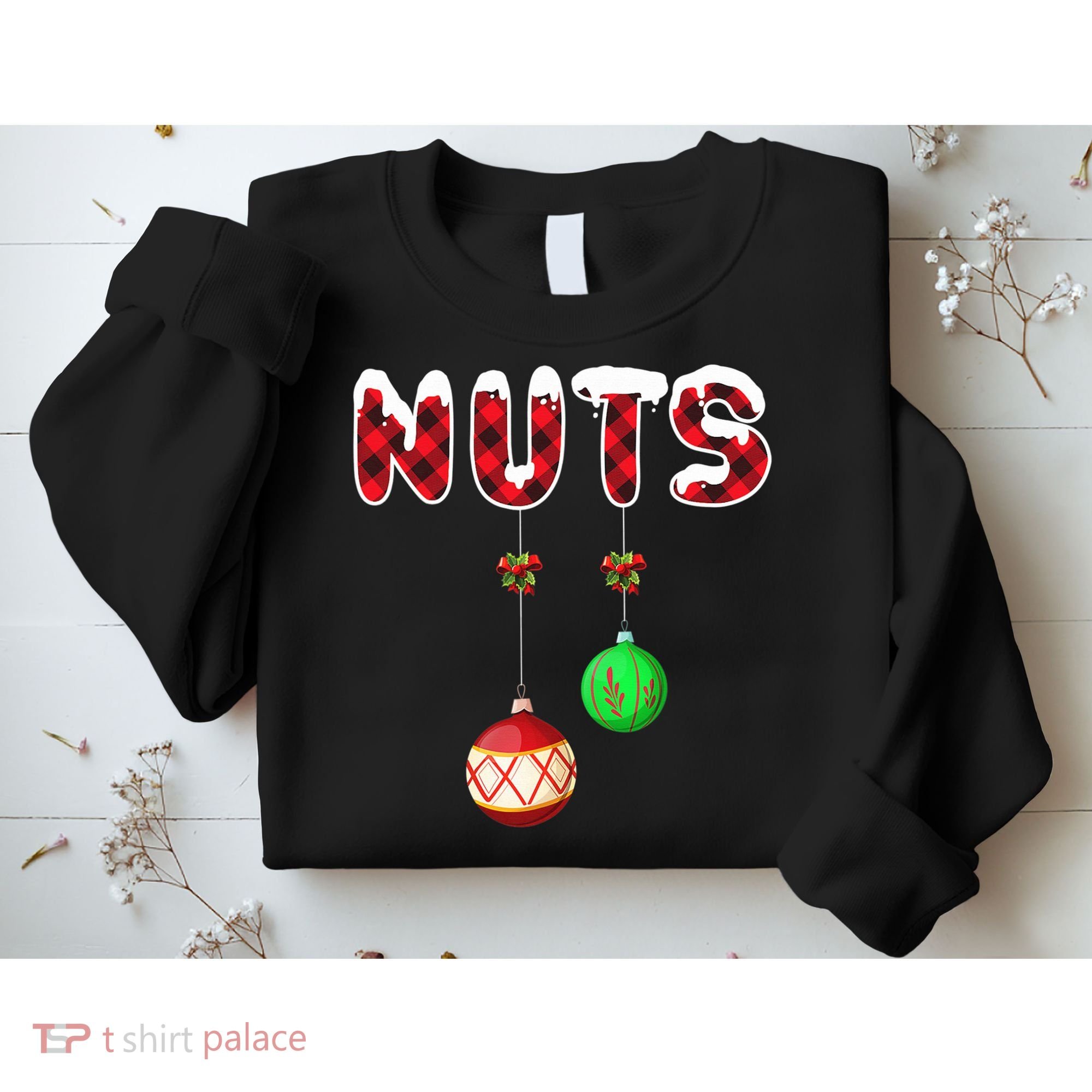 Chest Nuts Matching Christmas Pajamas For Couples Adults Sweatshirt