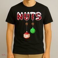 Chest Nuts Matching Christmas Pajamas For Couples Adults T-Shirt thumb 3