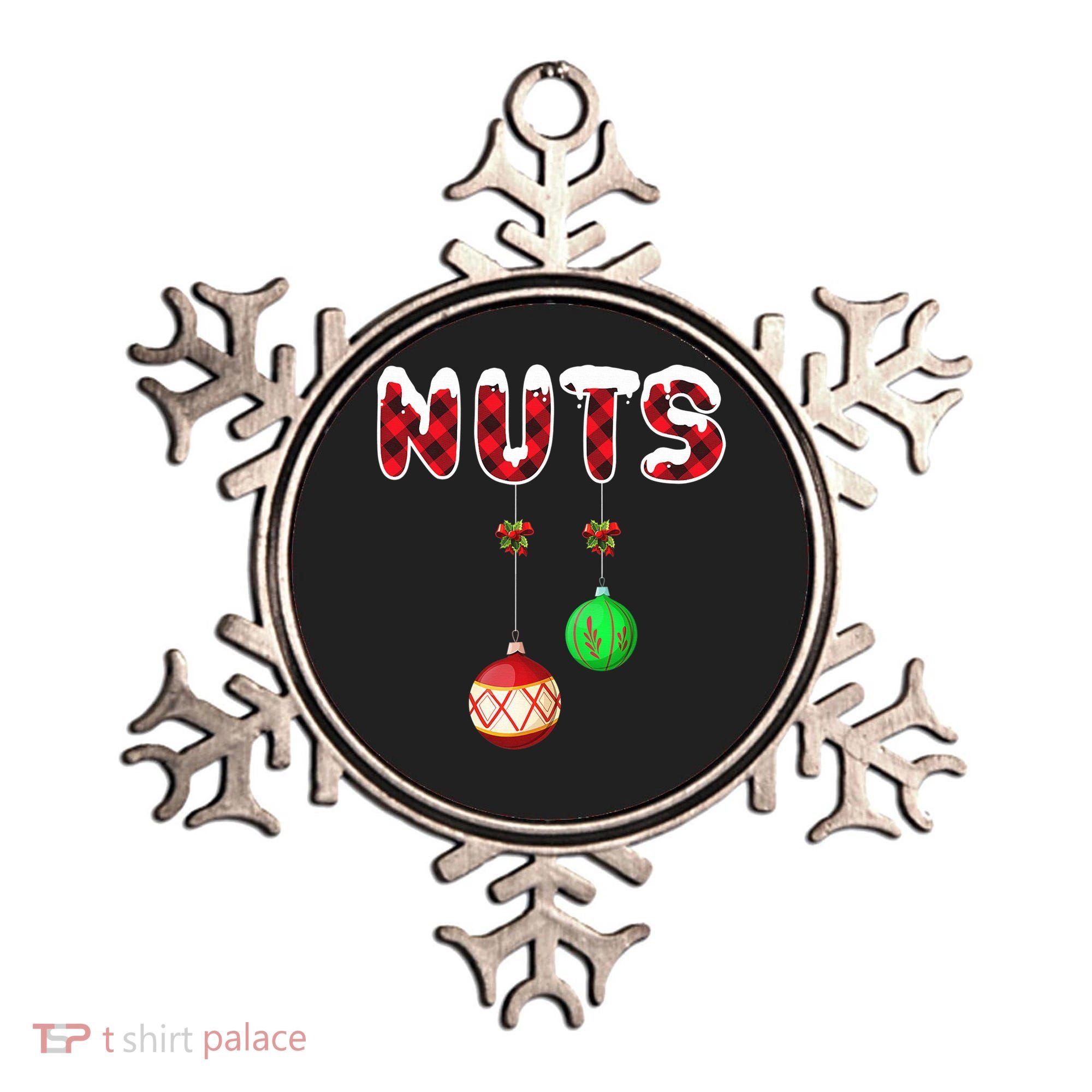 Chest Nuts Matching Christmas Pajamas For Couples Adults Ornament