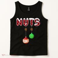 Chest Nuts Matching Christmas Pajamas For Couples Adults Tank Top thumb 2