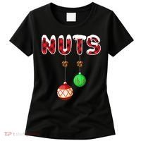 Chest Nuts Matching Christmas Pajamas For Couples Adults Women's T-Shirt thumb 0