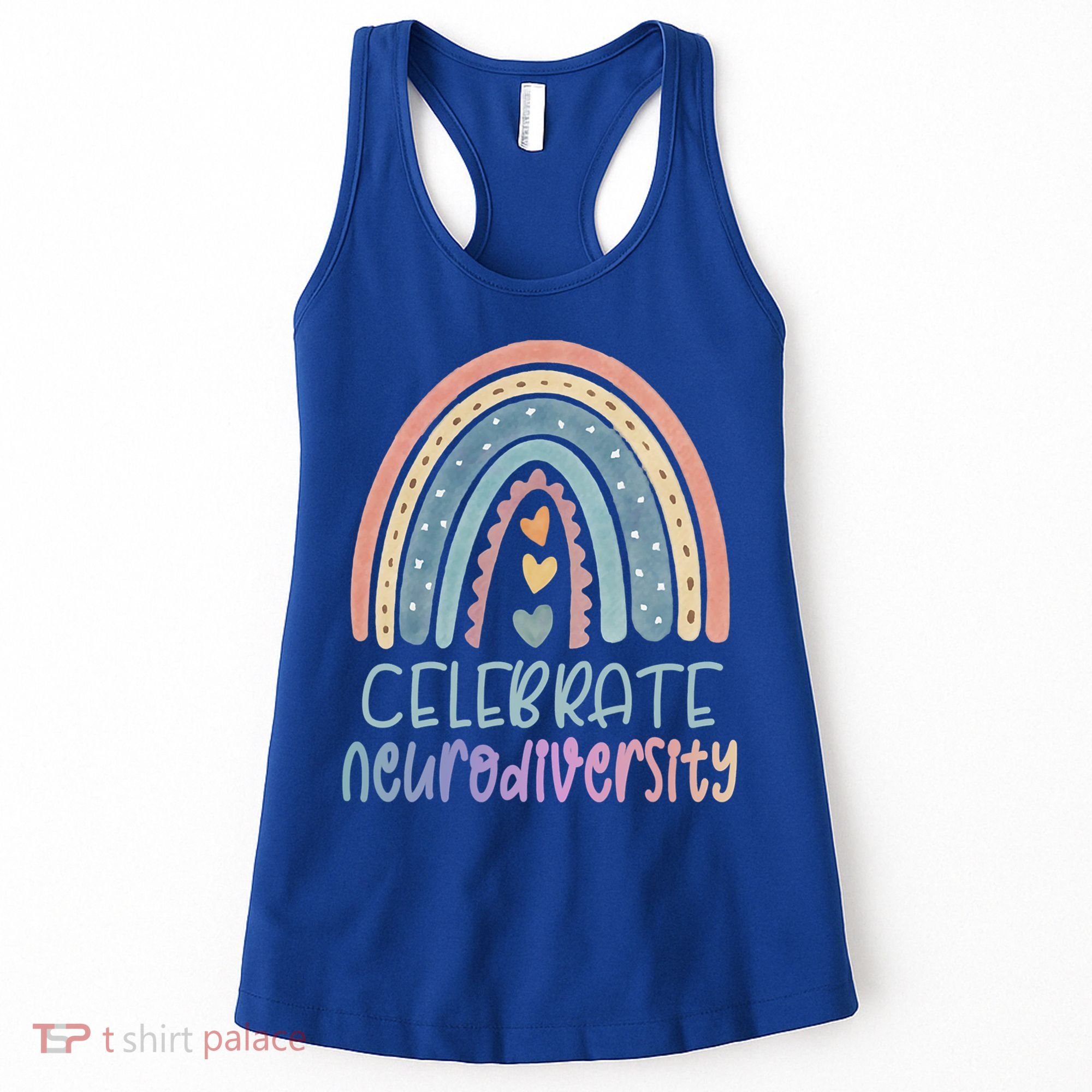 Celebrate Neurodiversity Mental Health Autism Awareness Cute Gift Women's Tank Top