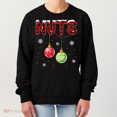Chest Nuts Matching Chestnuts Funny Christmas Couples Nuts Gift Women's Sweatshirt