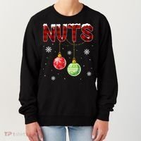 Chest Nuts Matching Chestnuts Funny Christmas Couples Nuts Gift Women's Sweatshirt thumb 0