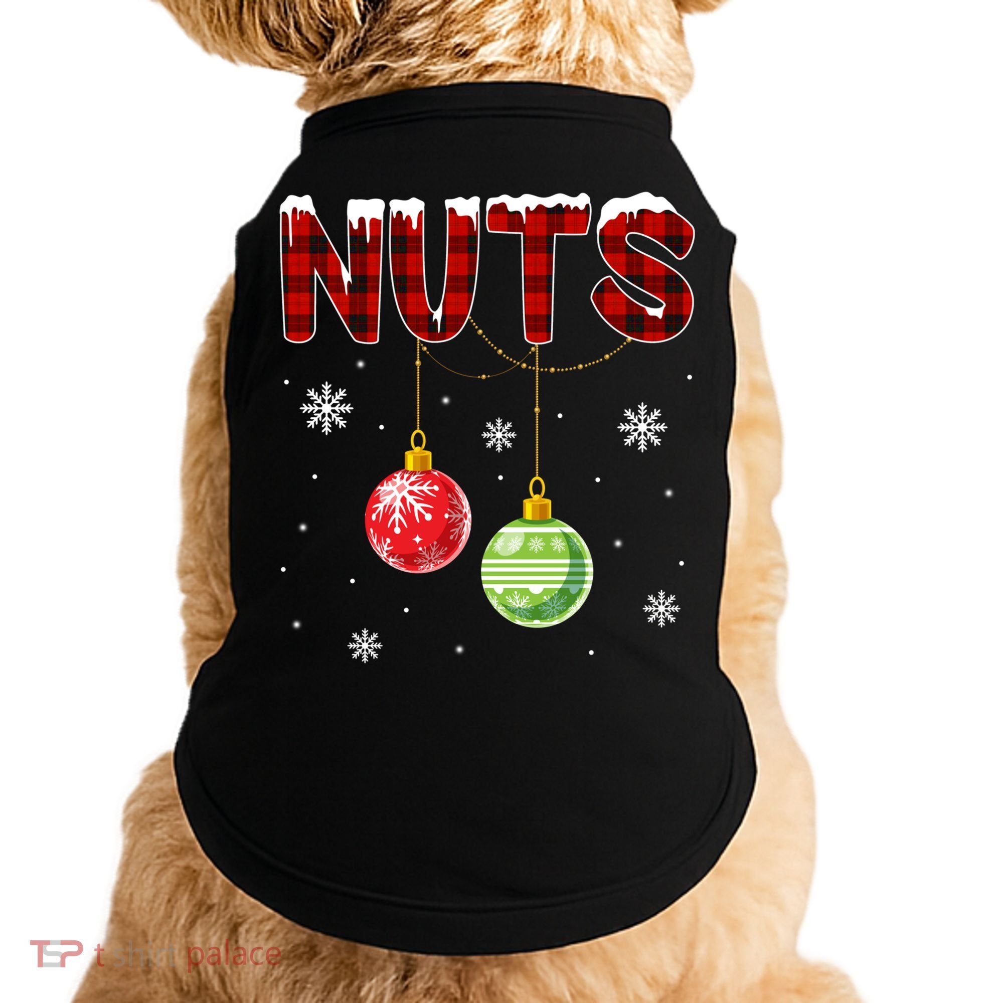Chest Nuts Matching Chestnuts Funny Christmas Couples Nuts Gift Doggie Tank