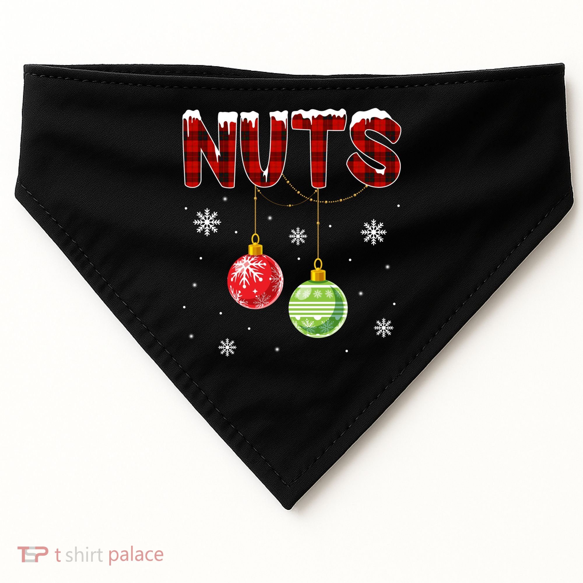 Chest Nuts Matching Chestnuts Funny Christmas Couples Nuts Gift USA-Made Doggie Bandana