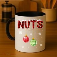 Chest Nuts Matching Chestnuts Funny Christmas Couples Nuts Gift Coffee Mug thumb 4