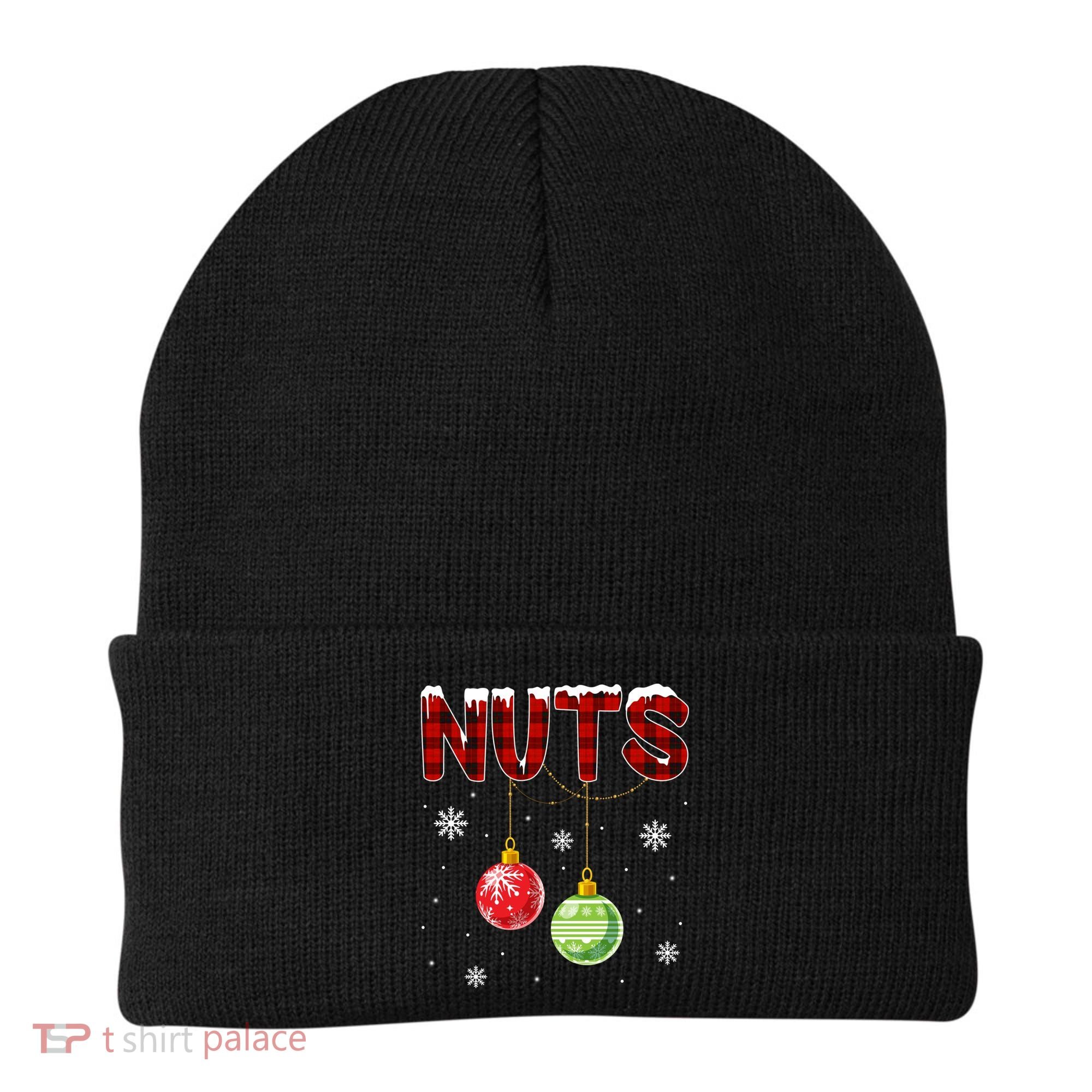 Chest Nuts Matching Chestnuts Funny Christmas Couples Nuts Gift Beanie