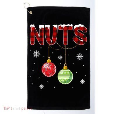 Chest Nuts Matching Chestnuts Funny Christmas Couples Nuts Gift Golf Towel