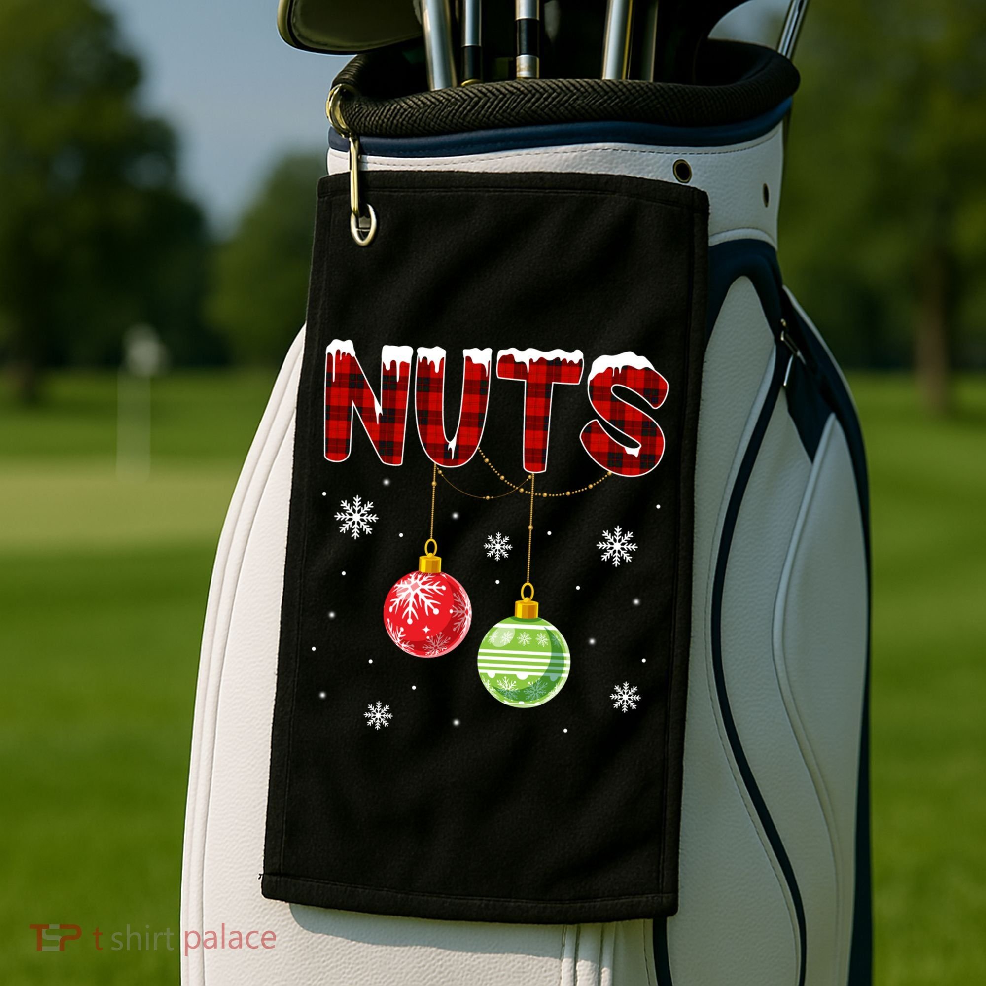 Chest Nuts Matching Chestnuts Funny Christmas Couples Nuts Gift Golf Towel