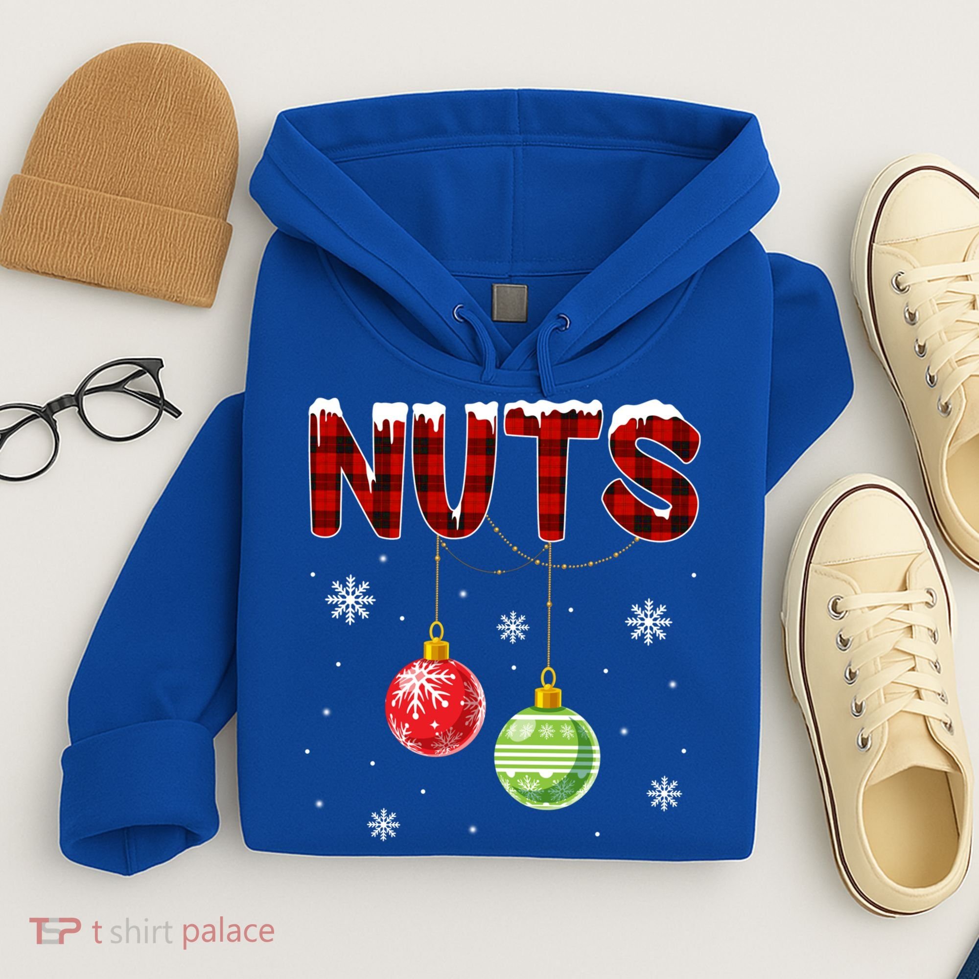 Chest Nuts Matching Chestnuts Funny Christmas Couples Nuts Gift Hoodie