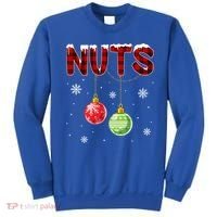 Chest Nuts Matching Chestnuts Funny Christmas Couples Nuts Gift Sweatshirt thumb 0
