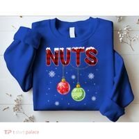 Chest Nuts Matching Chestnuts Funny Christmas Couples Nuts Gift Sweatshirt thumb 2